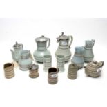 A selection of Ridgway and Dudson patent mosaic pattern jugs; and others.