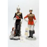 Two Michael Sutty ceramic military model figures