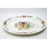 A French Paris porcelain oval serving plate