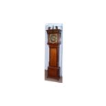 A 19th Century oak and mahogany banded longcase clock.