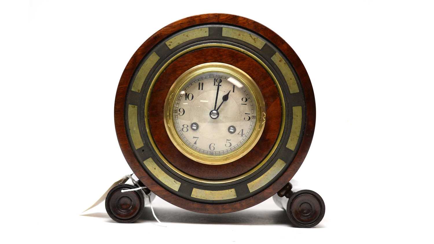 An unusual late 19th/early 20th Century mantel clock