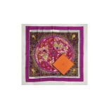 A Hermes "www.Hermes.com" silk scarf