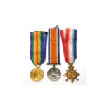 A group of three first world war general service medals,