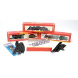 Three Hornby 00-gauge locomotives with tenders,