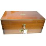 A late 19th/ early 20th Century mahogany games box.