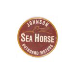 Johnson Sea Horse enamel advertising sign,