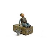 A Gescha clockwork 'Express Boy' novelty toy.