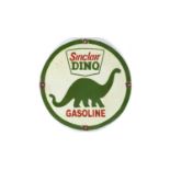 Sinclair Dino Gasoline enamel advertising sign,