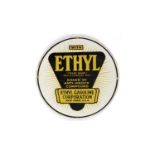 Ethyl Gasoline Corporation enamel advertising sign,
