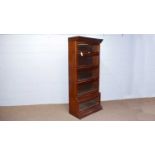 An early 20th C mahogany Globe Wernicke style five-section bookcase.