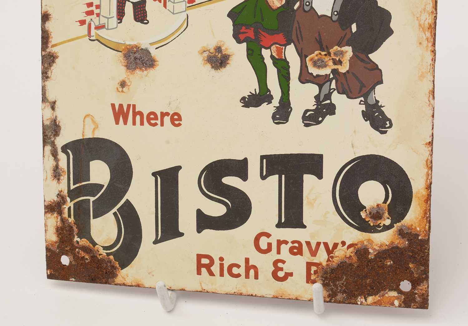 A Bisto enamel advertising sign, - Image 5 of 5