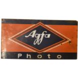 Agfa enamel advertising sign,