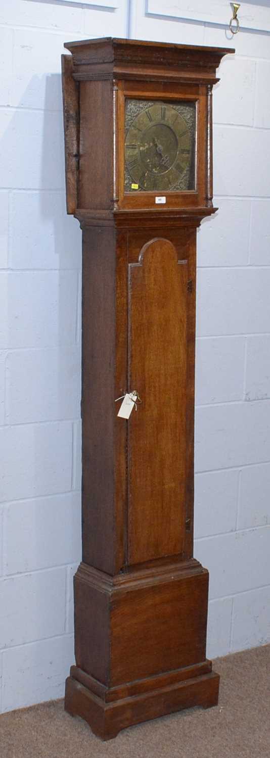 William Farrer, Pontefract: an 18th C oak longcase clock. - Image 2 of 8