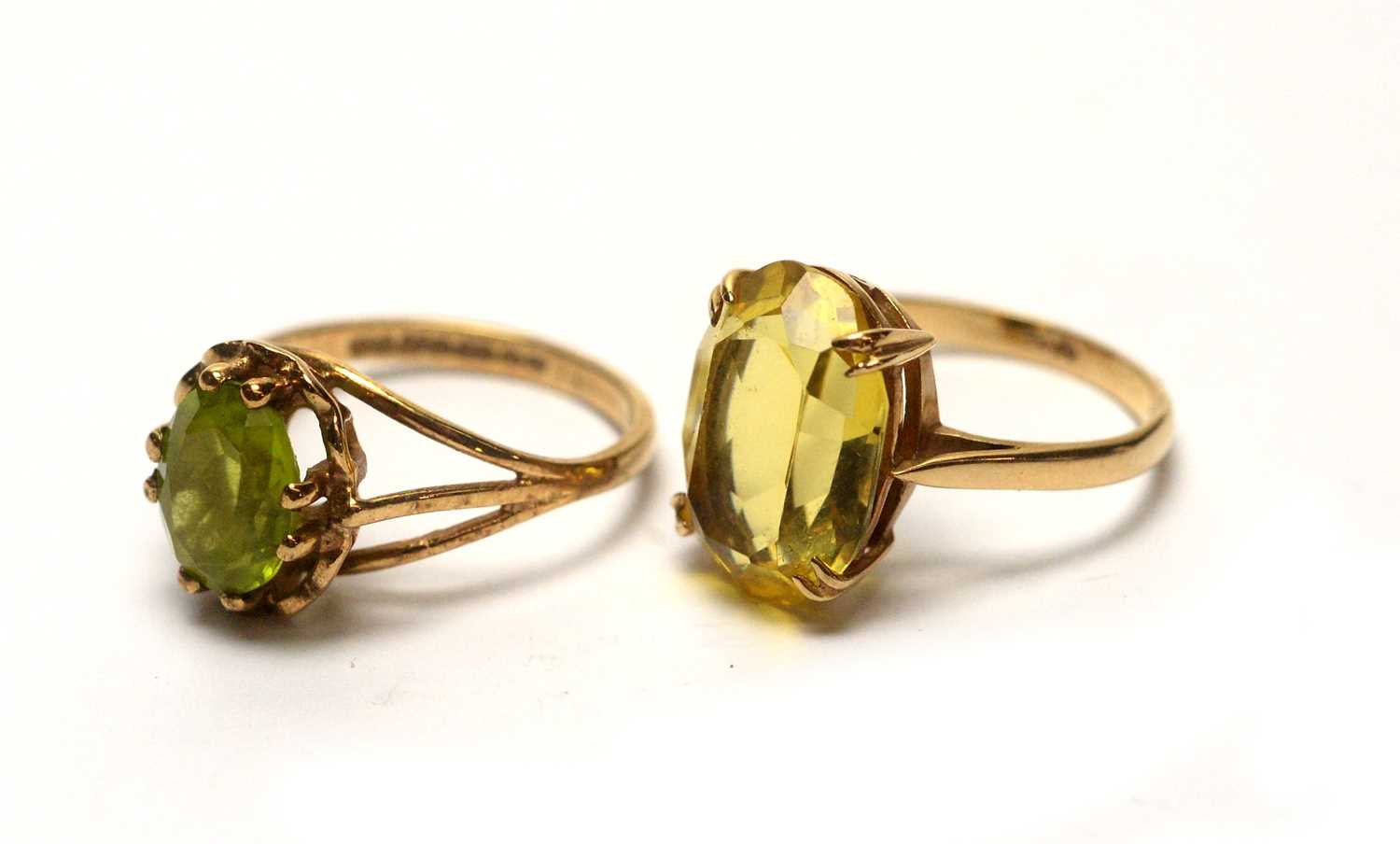 Eleven gemstone set dress rings, - Image 3 of 8