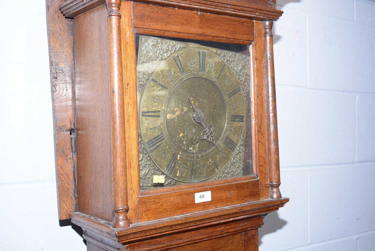 William Farrer, Pontefract: an 18th C oak longcase clock. - Image 5 of 8