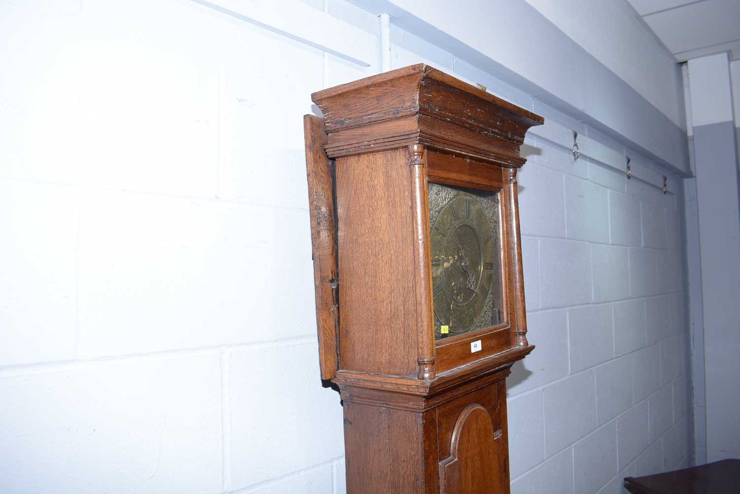 William Farrer, Pontefract: an 18th C oak longcase clock. - Image 3 of 8