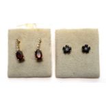 Two pairs of earrings