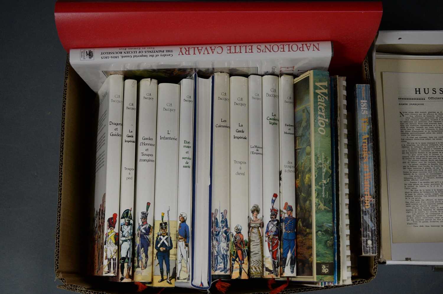 A selection of hardback and other books on Napoleonic cavalry, uniform, and officers - Image 3 of 3