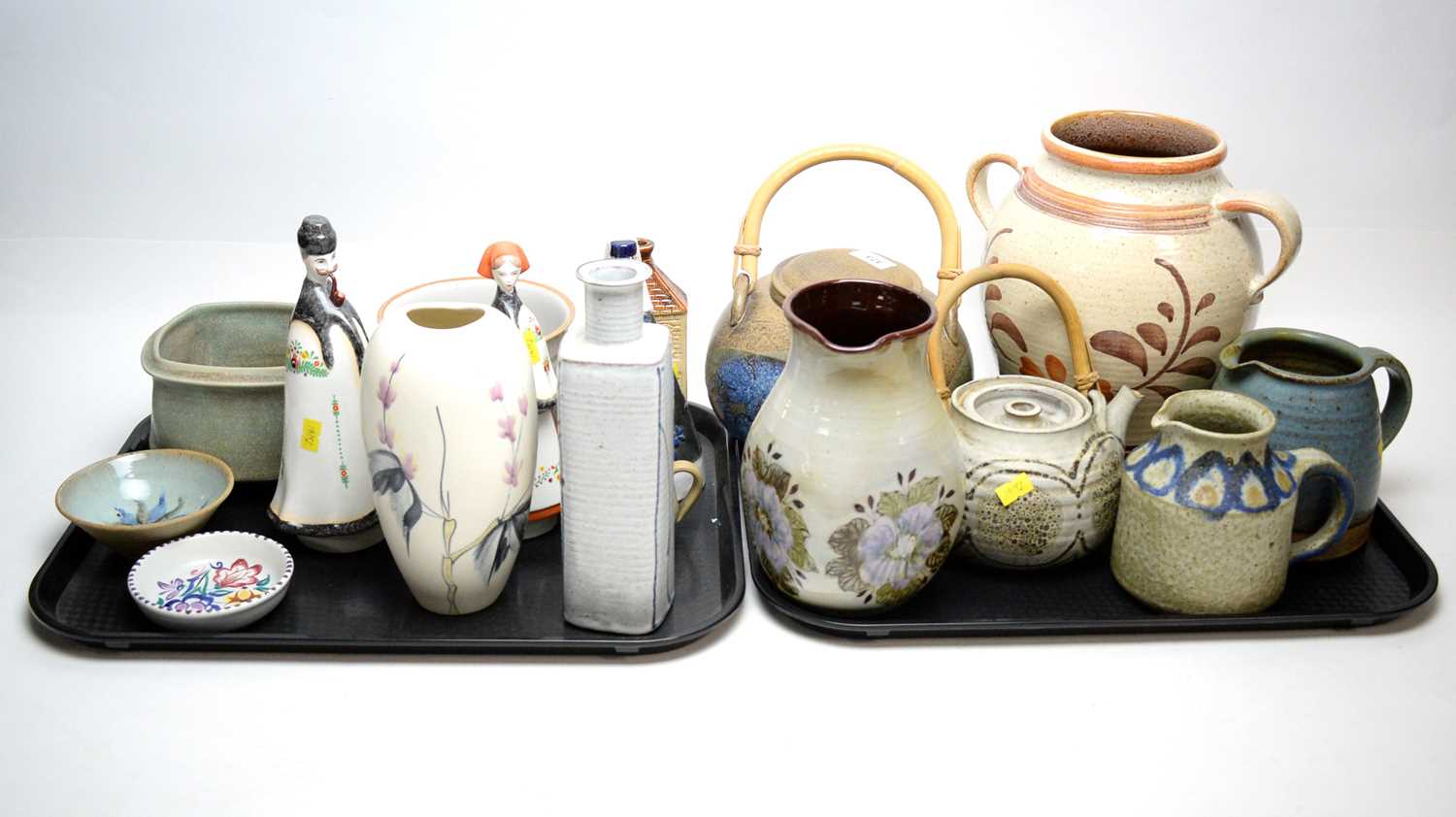 A selection of studio pottery and ceramics.