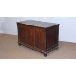 An 18th Century oak blanket chest.