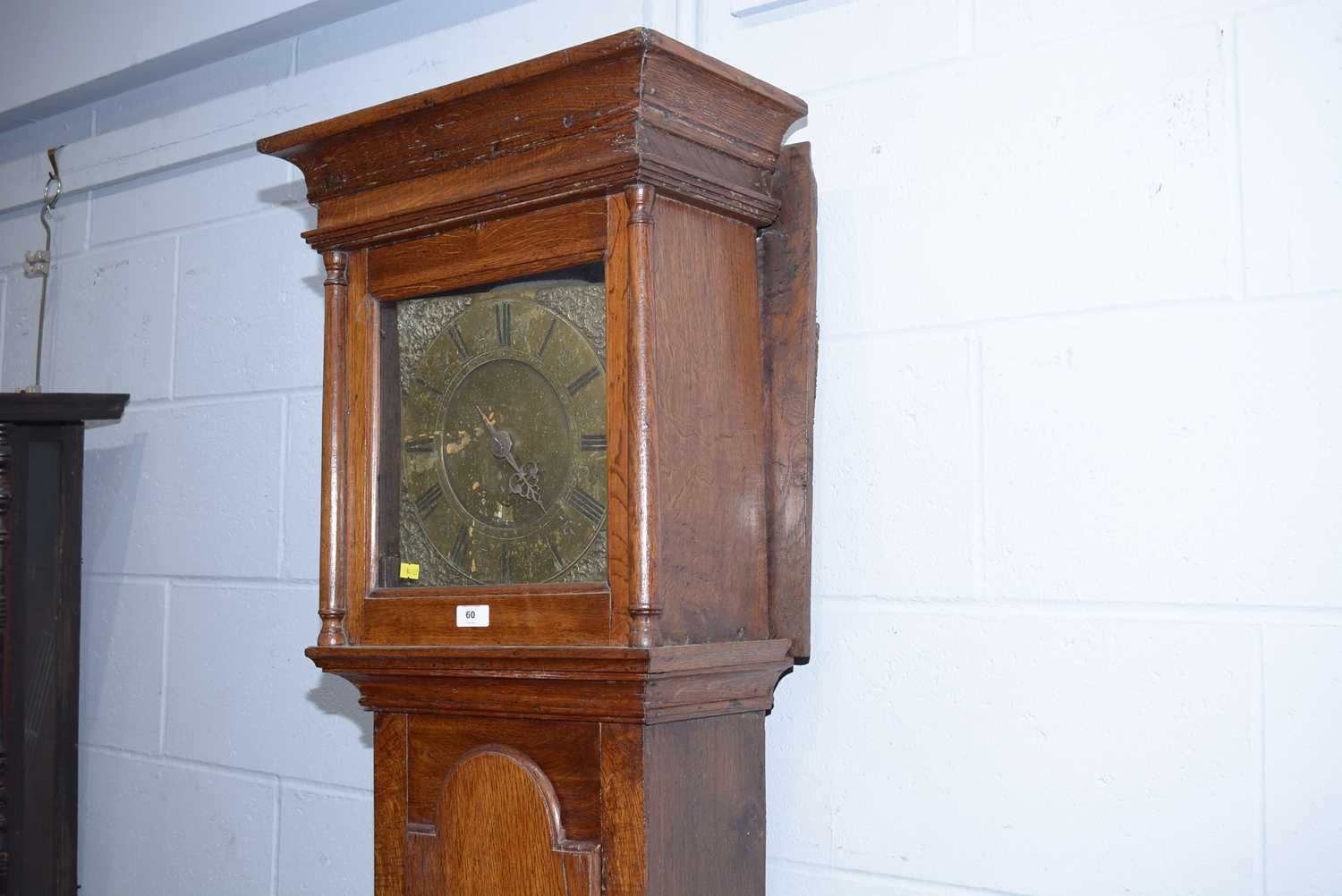 William Farrer, Pontefract: an 18th C oak longcase clock. - Image 4 of 8