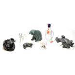 A collection of Moorside Design and other studio pottery cat figure