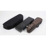 A Violin Bow Case, Lute case, Violin case.