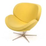 BoConcept 'Shelly' armchair in mustard yellow upholstery