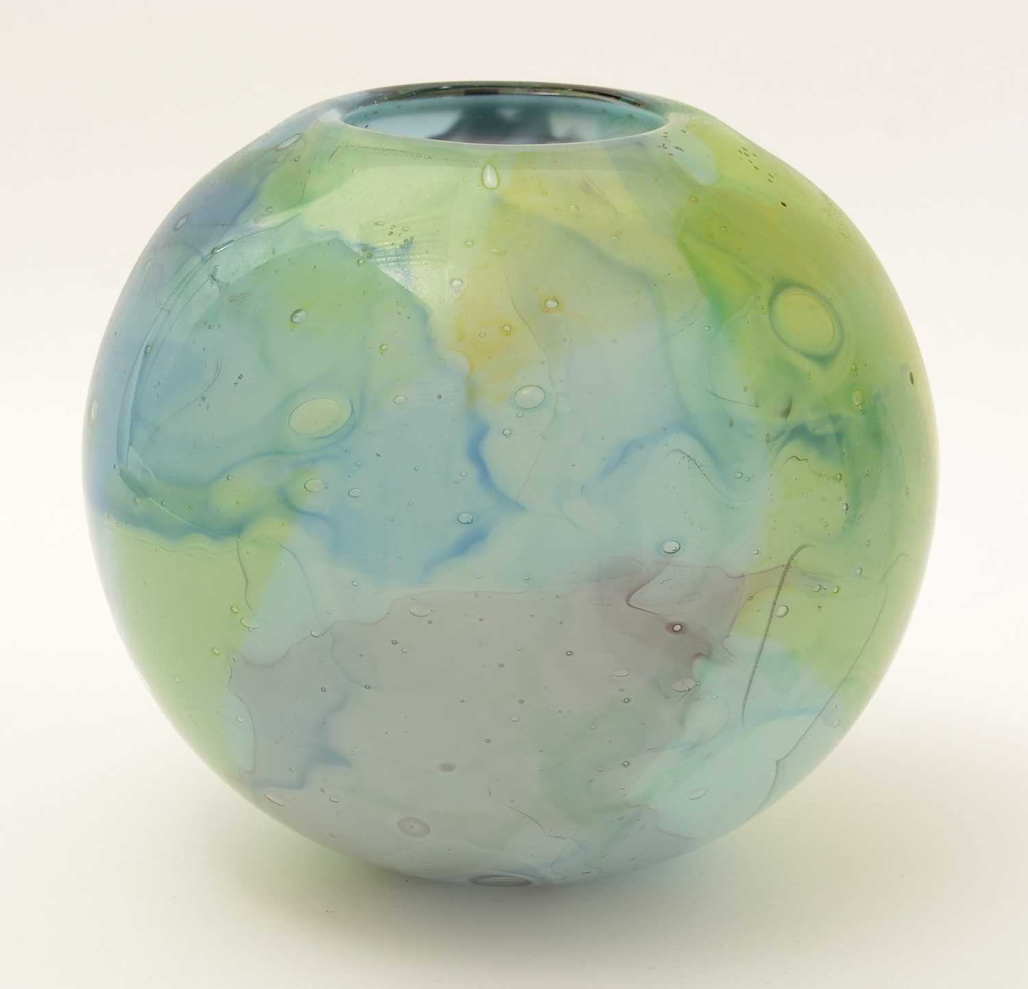 Adam Aaronson studio glass vase - Image 2 of 5