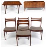 A.H.McIntosh & Co Ltd of Kirkcaldy: a six-piece dining room suite.