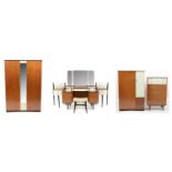 Limelight Furniture: a mid Century tola and limed oak effect bedroom suite