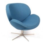 BoConcept 'Shelly' armchair in teal blue upholstery