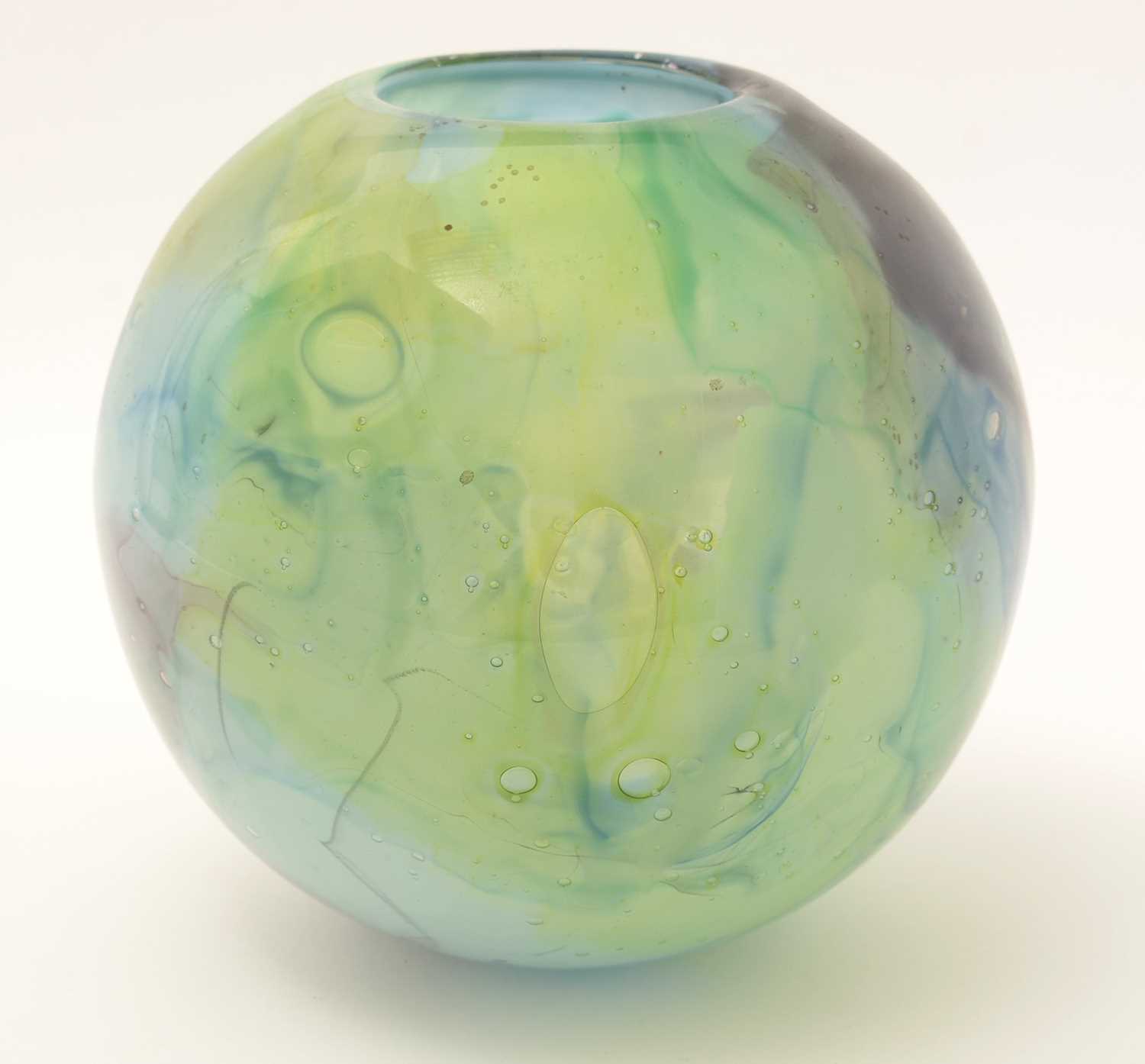 Adam Aaronson studio glass vase - Image 3 of 5