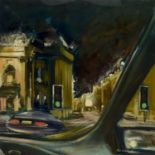 Peter Collins - View of Theatre Royal at Night | oil