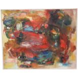 John Dillistone - Abstract and Texture in Red and Blue | oil