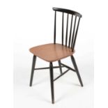 Frank Guille for Kandya: a ebonised and teak dining chair