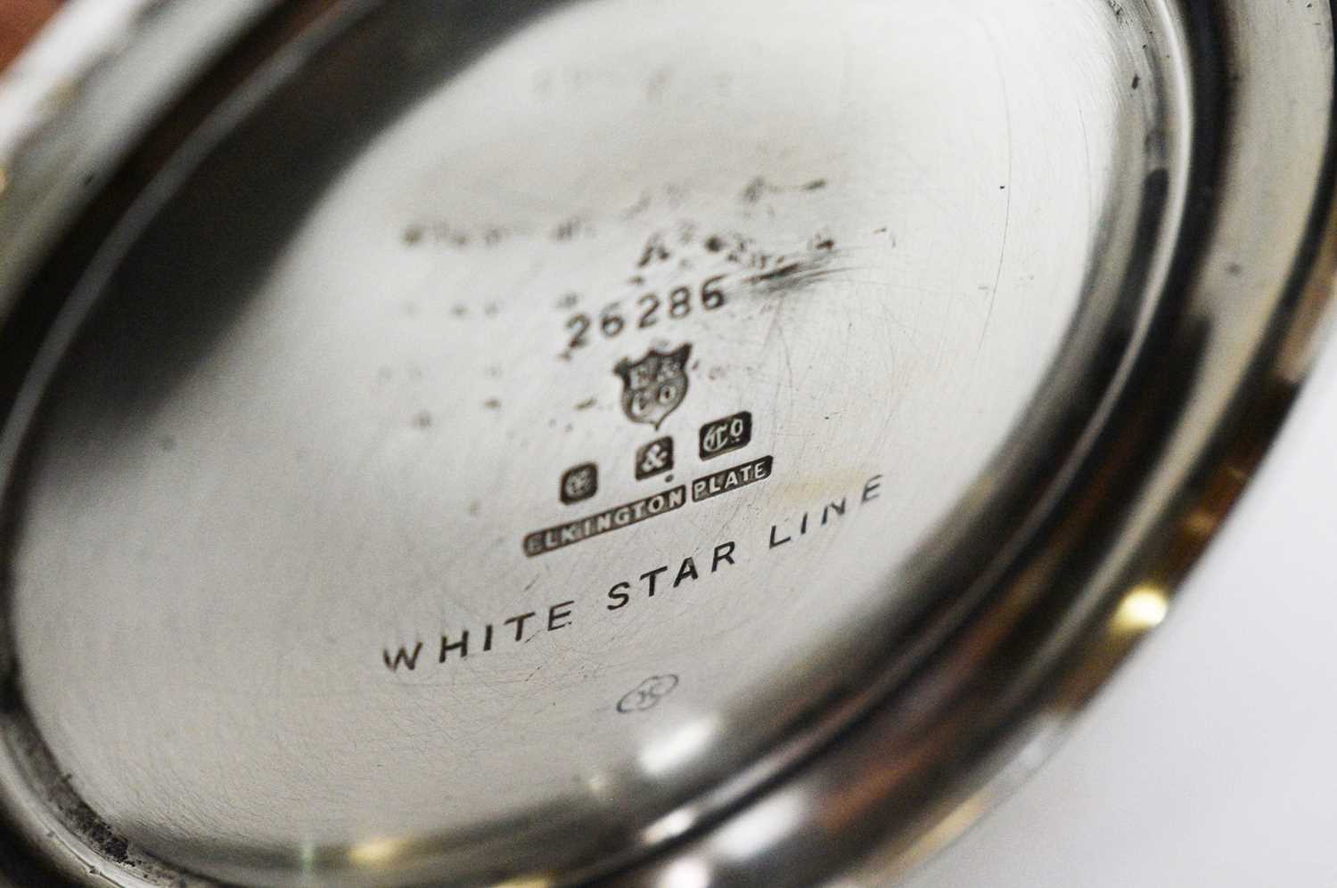 Elkington & Co for White Star Line: a plated hot milk jug, - Image 3 of 3