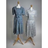 1940s Liberty type day dresses and a Canadian "evacuee" tea dress | floral printed