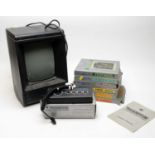A Vectrex video computer game system with control and games