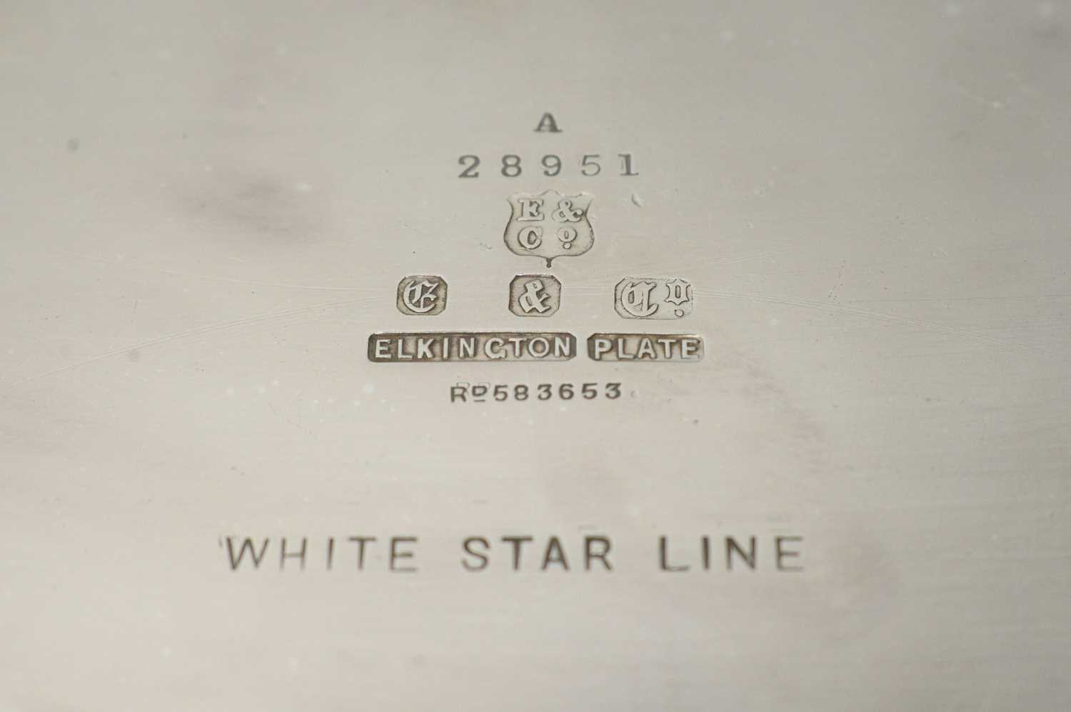 Elkington & Co for White Star Line: an RMS Olympic period dish, - Image 3 of 3