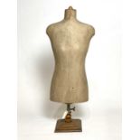 An Edwardian Harris and Sheldon shop display mannequin | "pigeon pouter" tailor's dummy