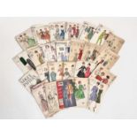 A collection of 1940s, 1950s, and 1960s dress patterns