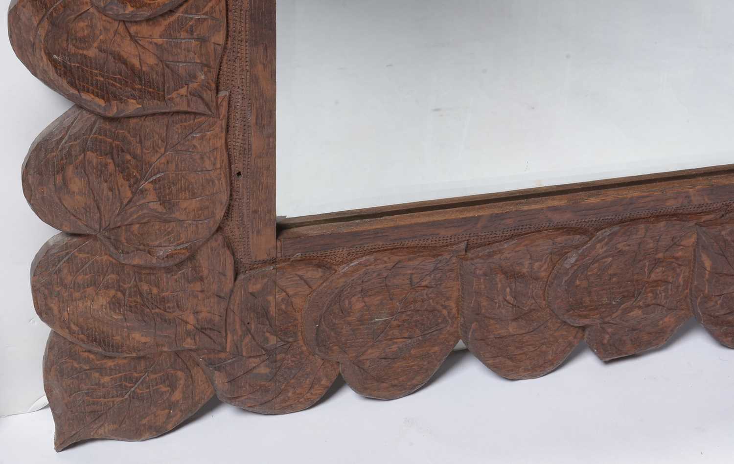 A pair of first half 20th Century mirrors, with White Star Line label - Image 3 of 12