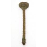 An Ipawo Ase sceptre, and a male Edan Ogboni staff/rod, Yoruba,