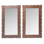 A pair of first half 20th Century mirrors, with White Star Line label