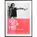 Helmut Newton A Gun For Hire exhibition poster,