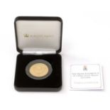 The Queen Elizabeth II 22-carat gold proof £2 coin,