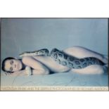 Richard Avedon signed poster titled 'Nastassja Kinski and the Serpent'