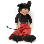 A Walt Disney Productions Mickey Mouse soft toy.