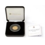 The Queen Elizabeth II 22-carat gold proof £1 coin,